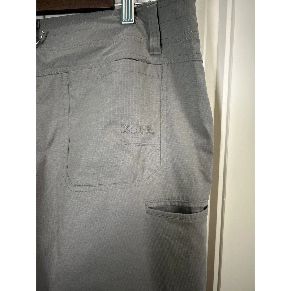 KÜHL Men Silencr Ripstop Hiking Outdoor Pants 38x32 Gray/Carbon Performance